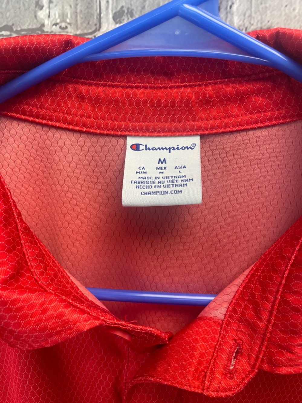 Georgia Bulldogs 
Champion Red Men's Polo with Embroidered‎ Mascot - Picture 3 of 7